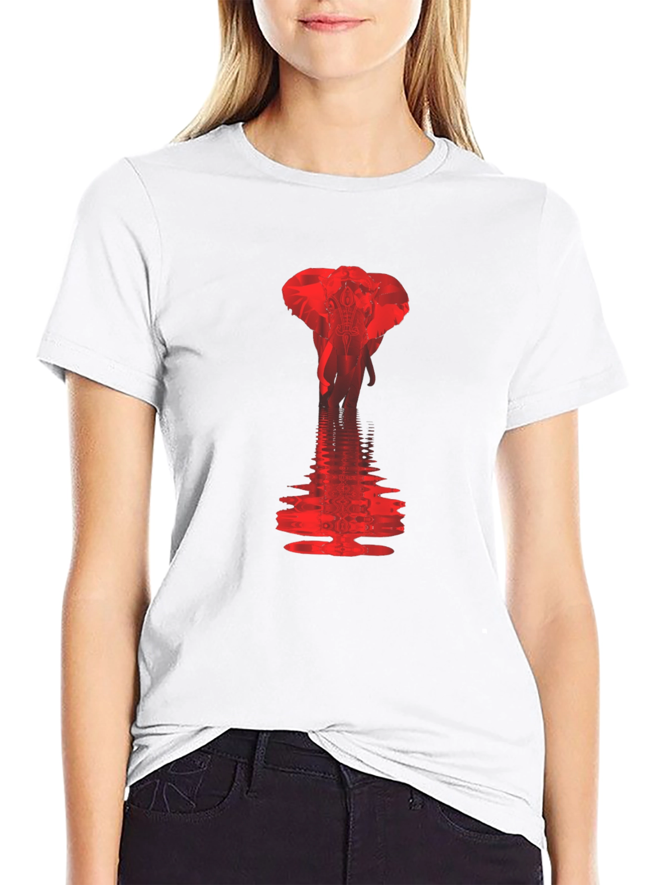 Elephant Reflection Graphic Tee
