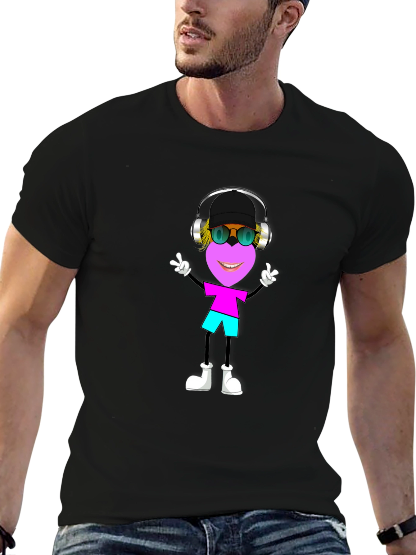 Fun Cartoon Graphic T-Shirt