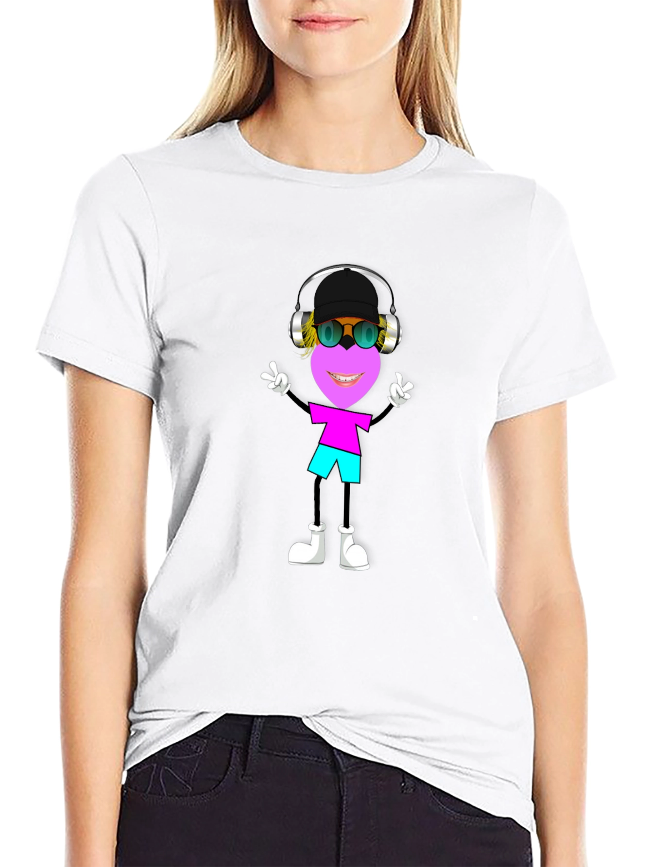 Fun Cartoon Graphic T-Shirt