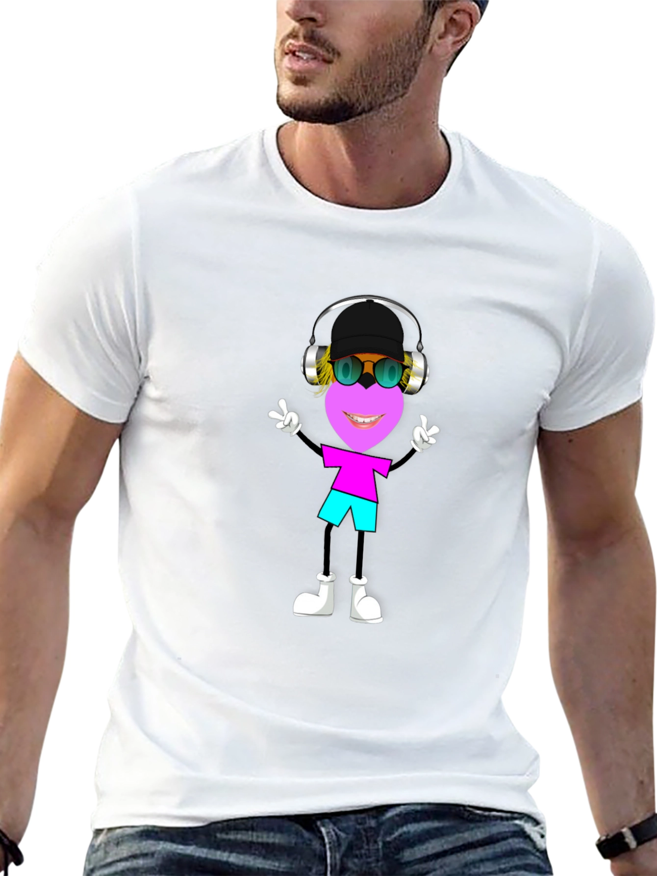 Fun Cartoon Graphic T-Shirt