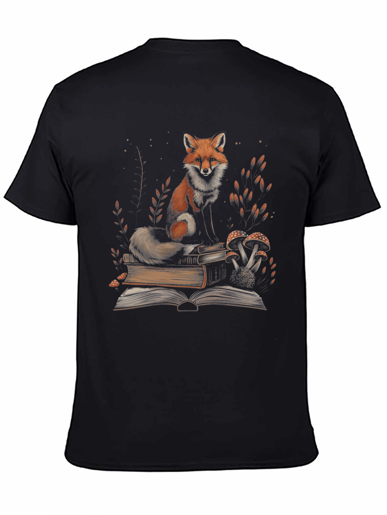 Fox Reading Book T-Shirt