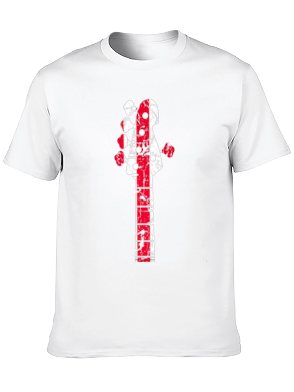 Distressed Guitar Neck Graphic Tee