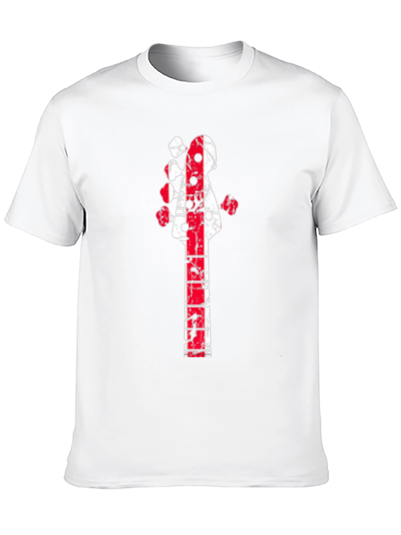 Distressed Guitar Neck Graphic Tee