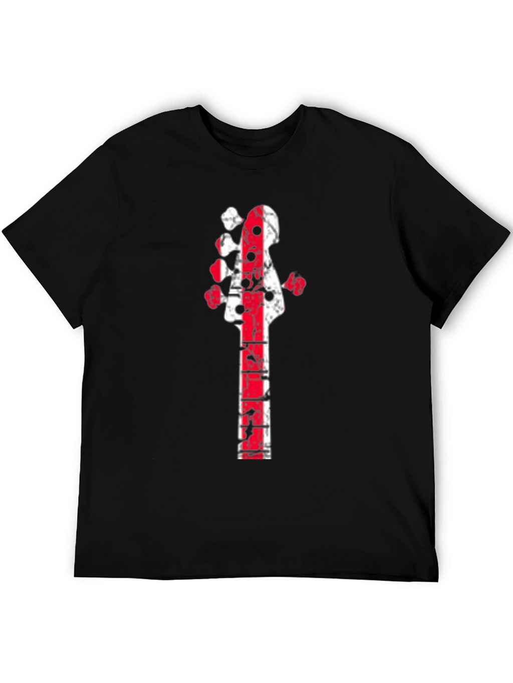 Distressed Guitar Neck Graphic Tee