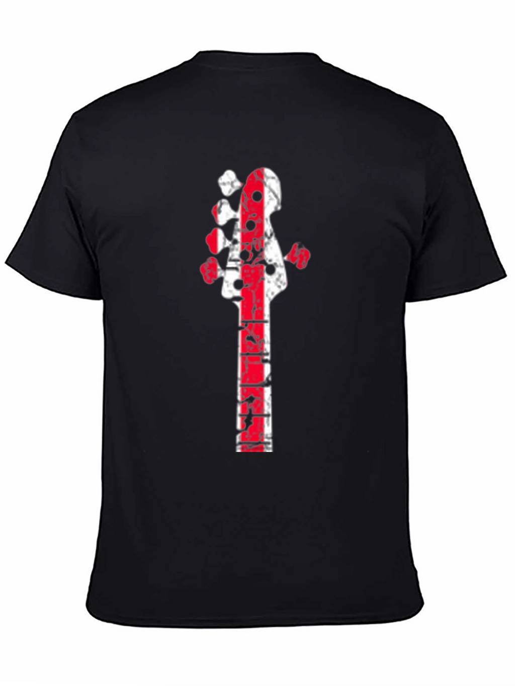 Distressed Guitar Neck Graphic Tee
