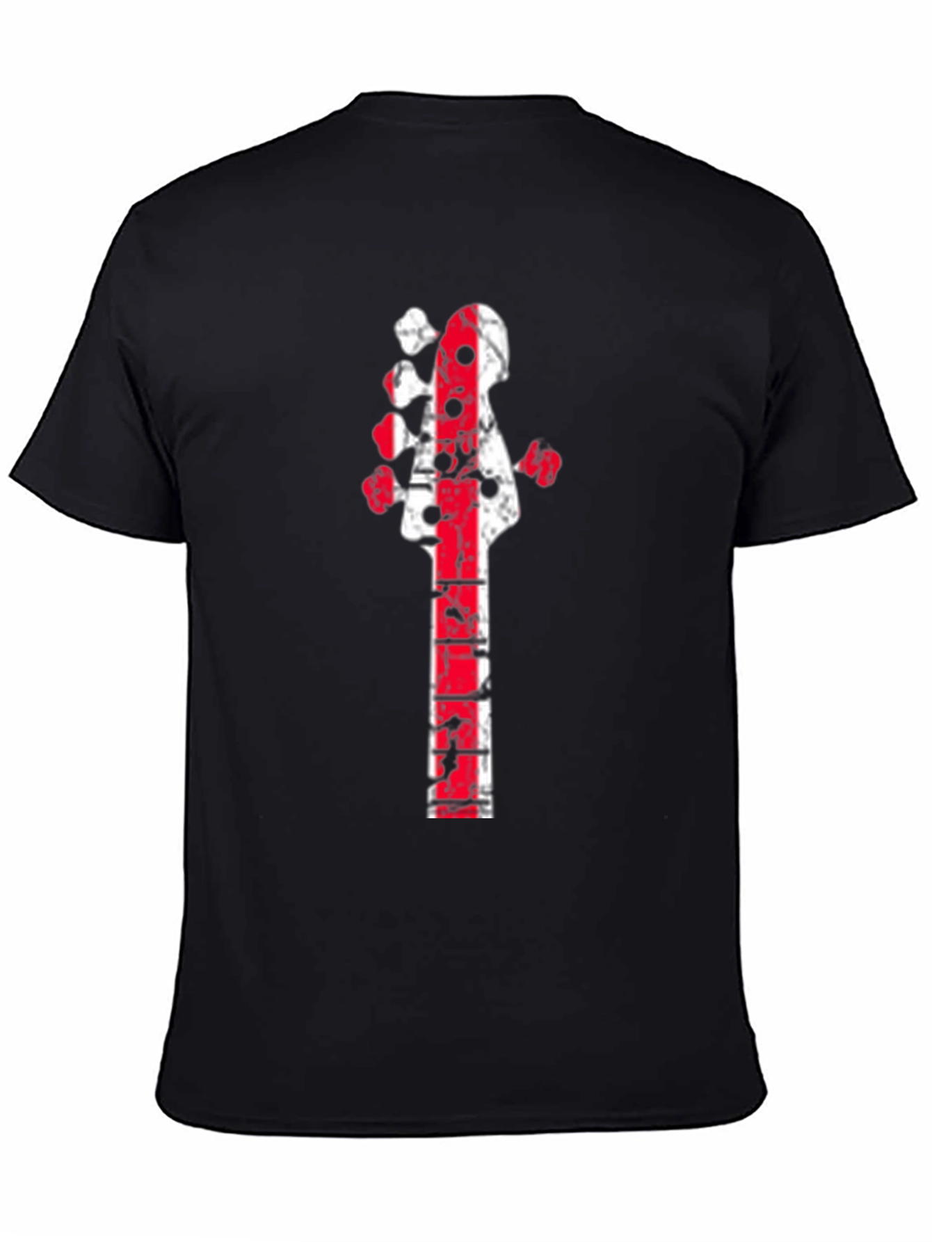Distressed Guitar Neck Graphic Tee