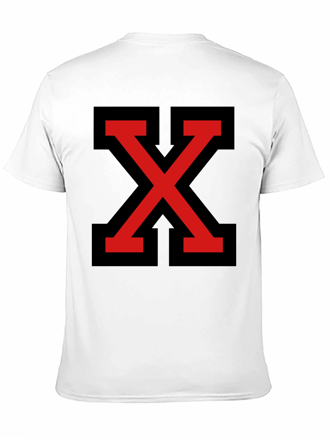 Bold Red X Graphic Tee - Modern Streetwear Style