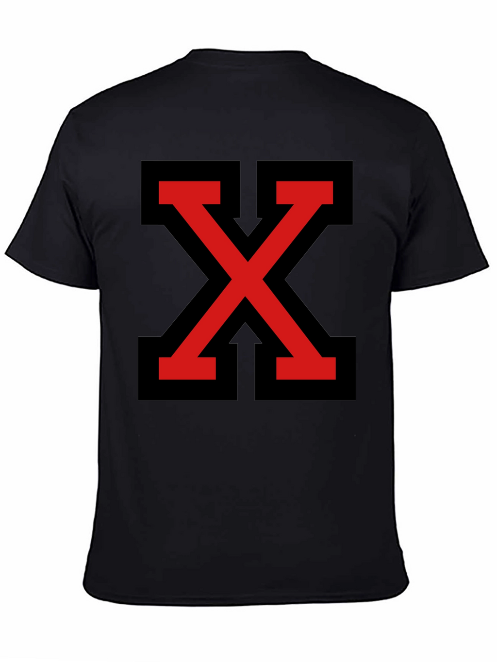 Bold Red X Graphic Tee - Modern Streetwear Style