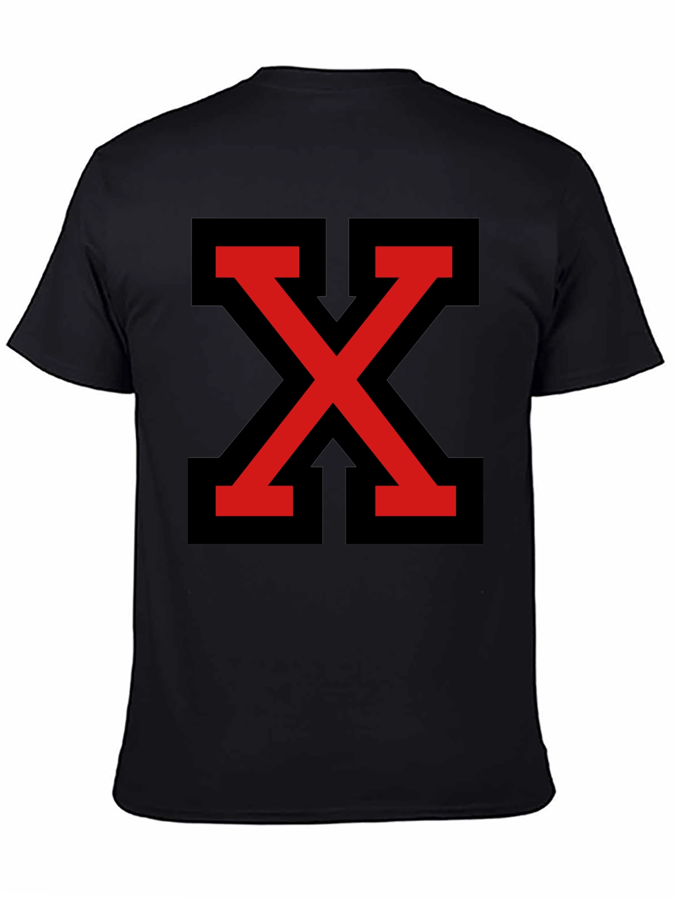 Bold Red X Graphic Tee - Modern Streetwear Style