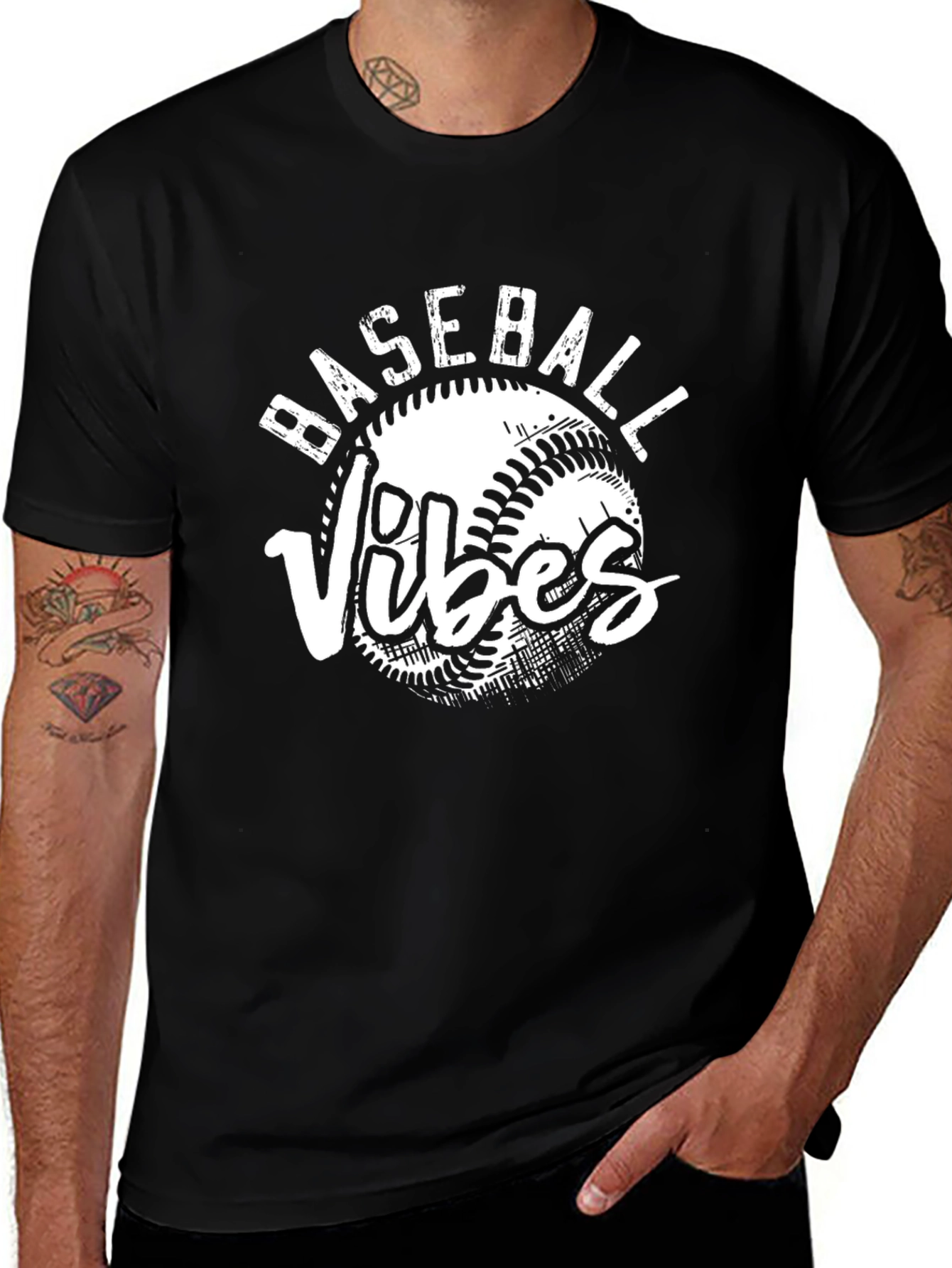 Baseball Vibes Graphic T-Shirt