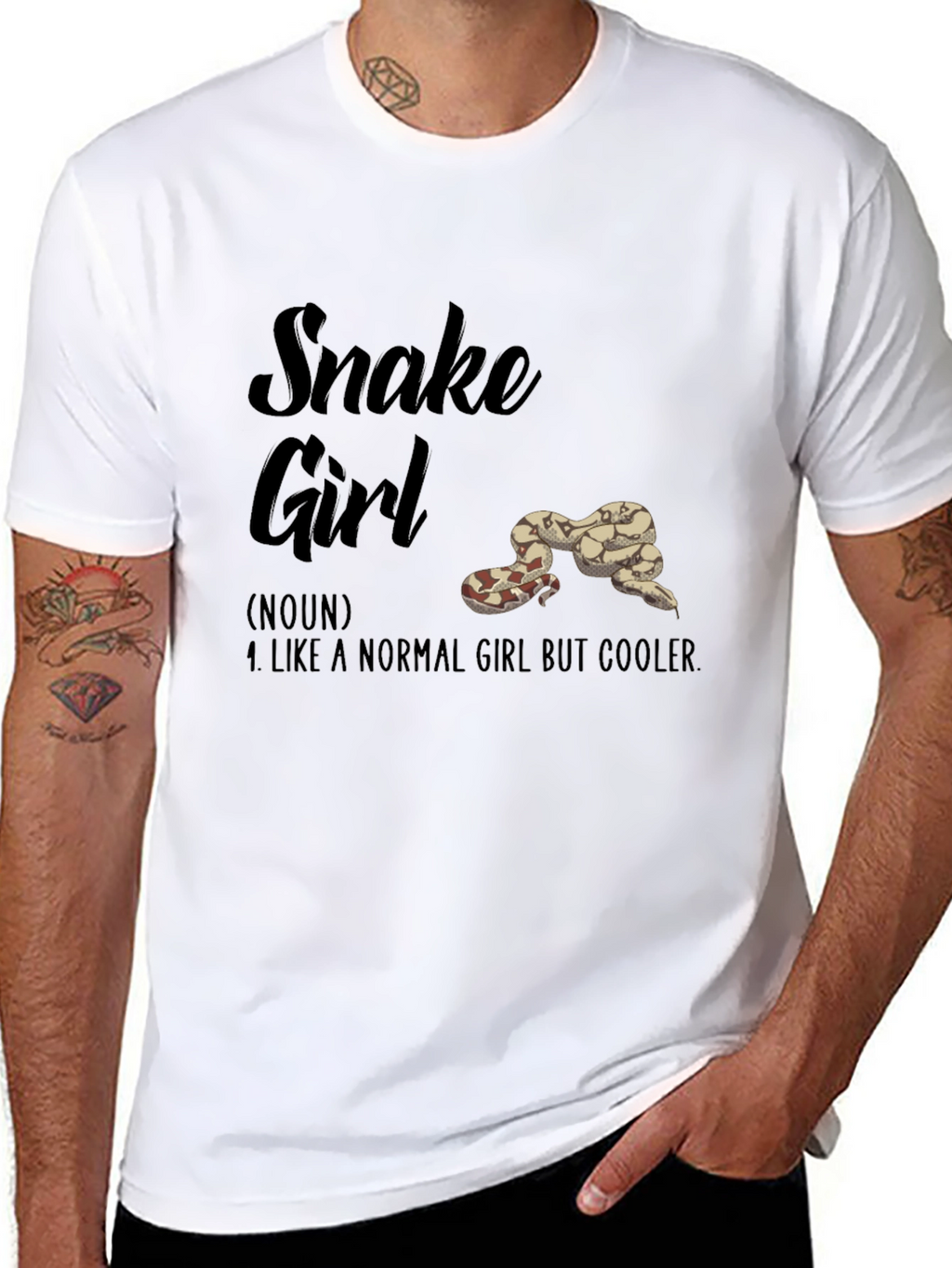 Snake Girl T-Shirt - Reptile Lover Tee