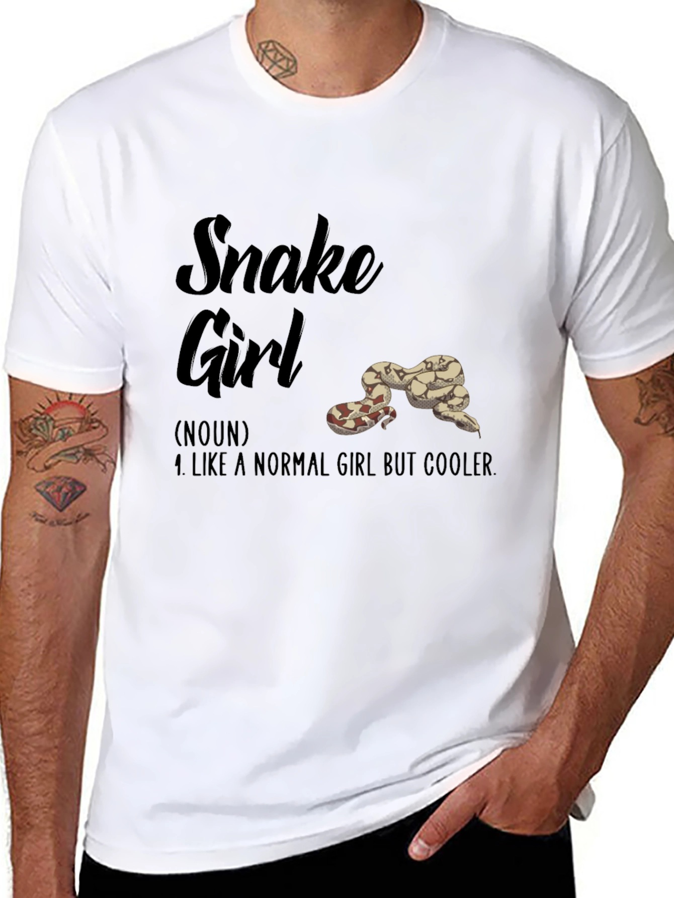 Snake Girl T-Shirt - Reptile Lover Tee