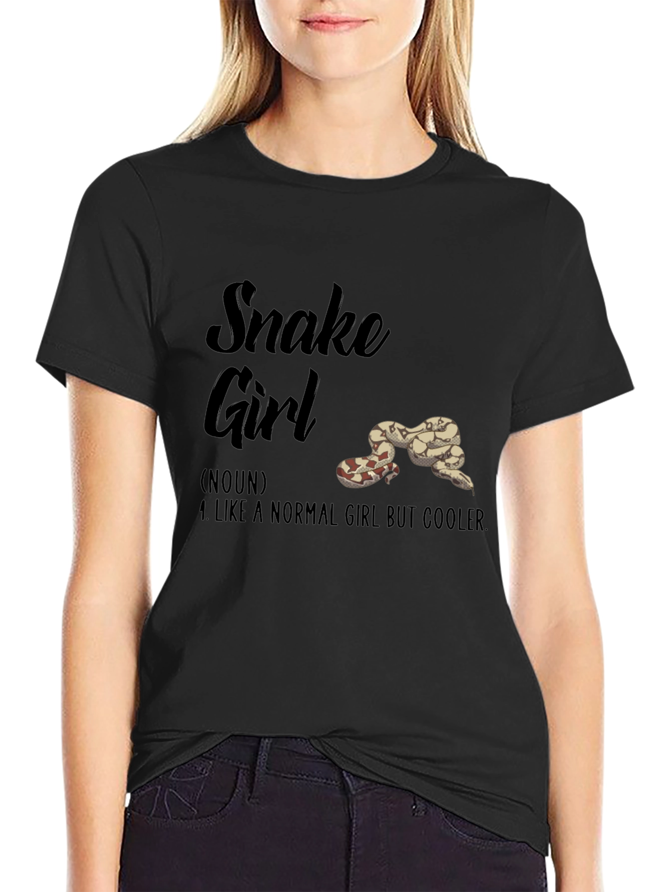Snake Girl T-Shirt - Reptile Lover Tee