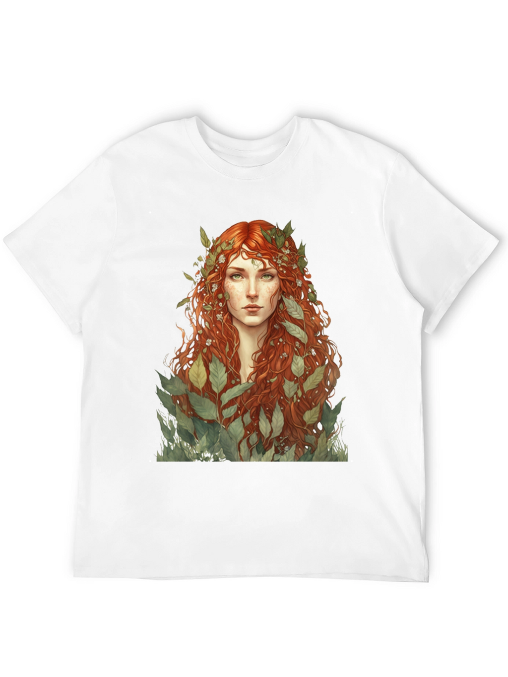 Earth Goddess Graphic Tee - Black Cotton T-Shirt