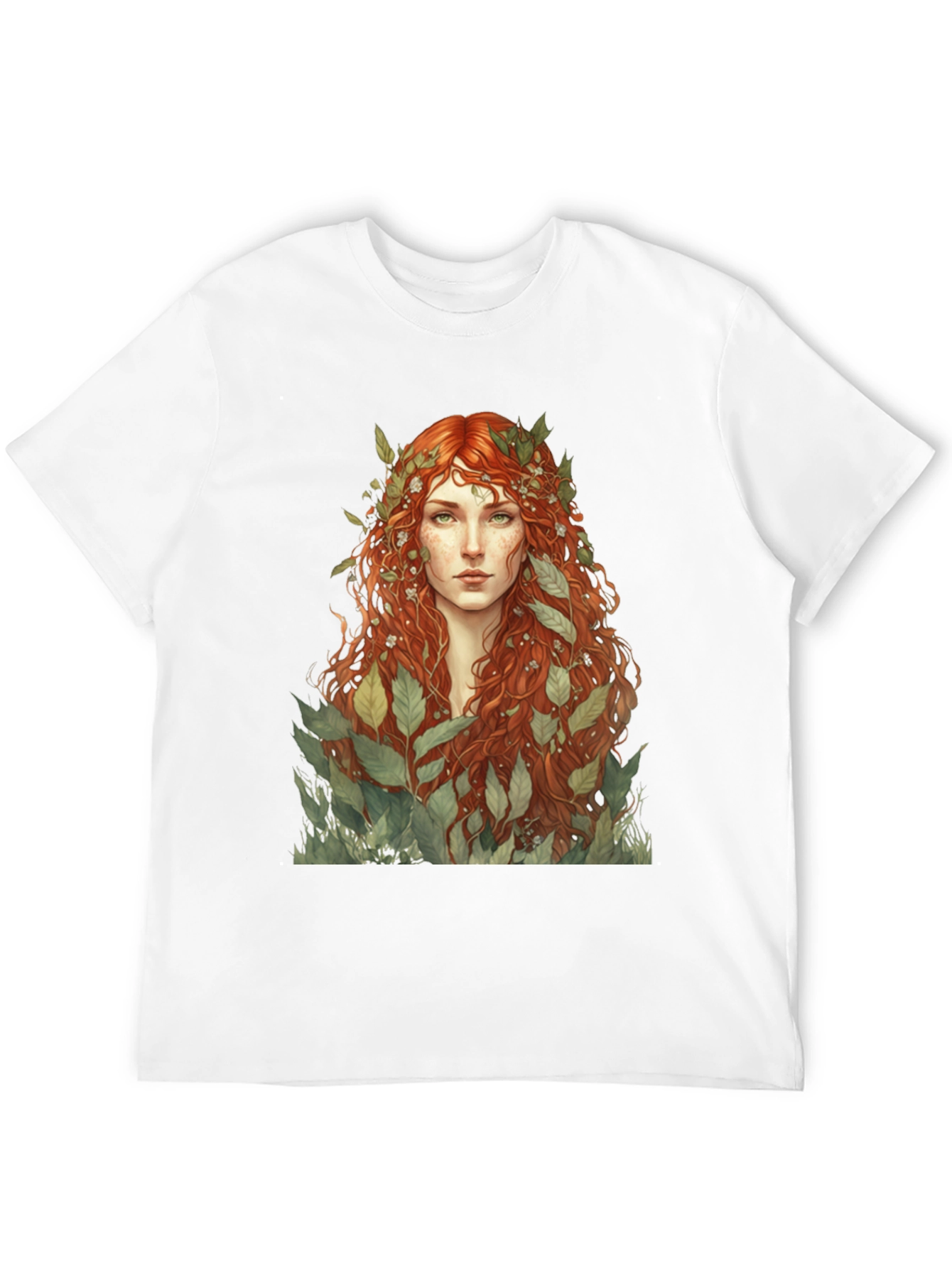 Earth Goddess Graphic Tee - Black Cotton T-Shirt