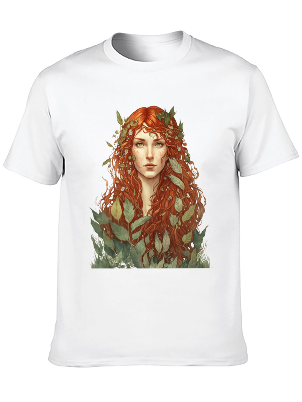 Earth Goddess Graphic Tee - Black Cotton T-Shirt