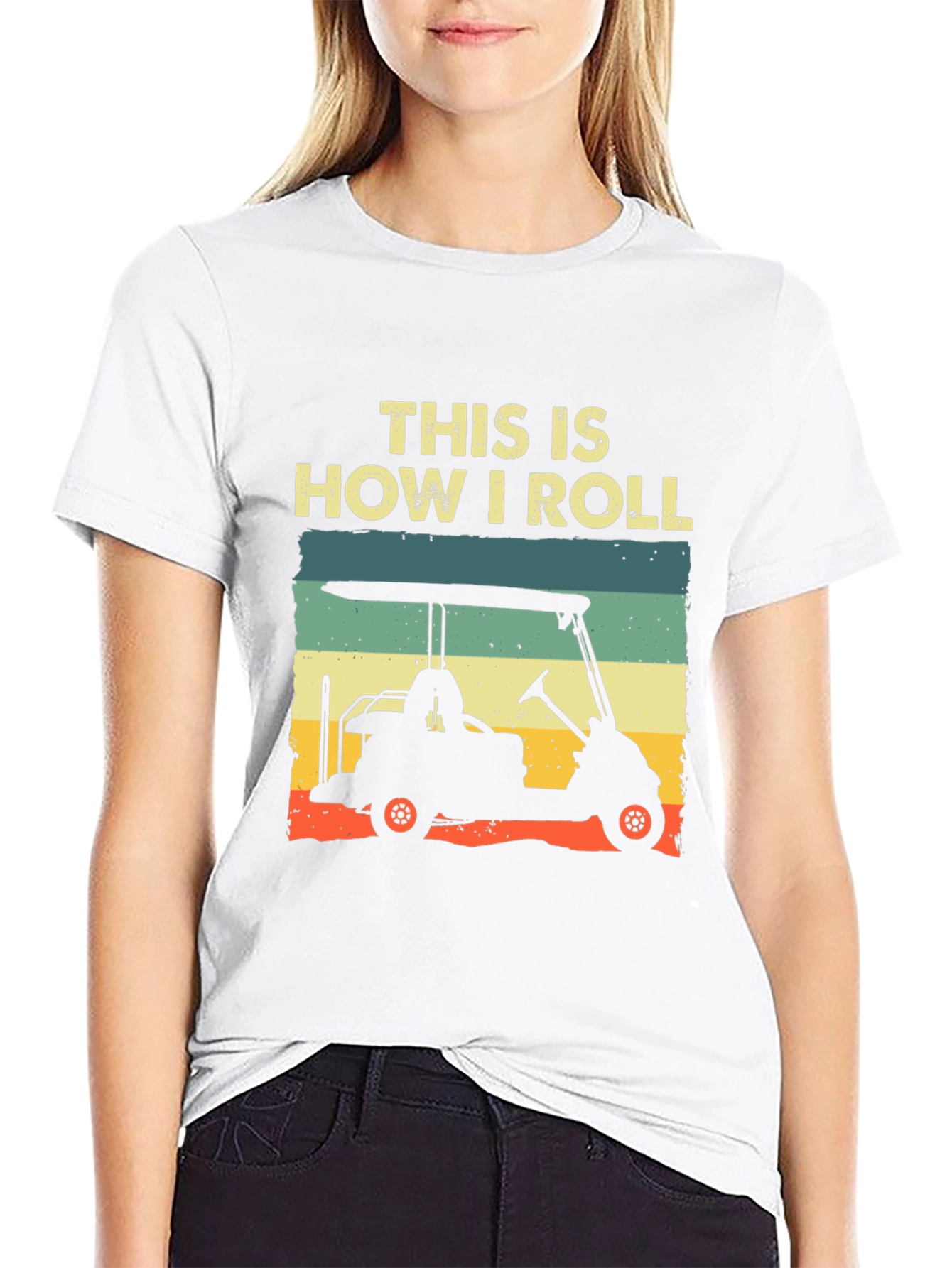 This Is How I Roll Golf Cart Graphic Tee
