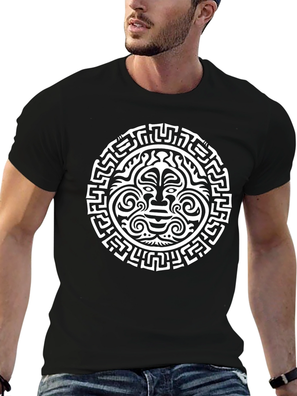 Tribal Mask Graphic Tee