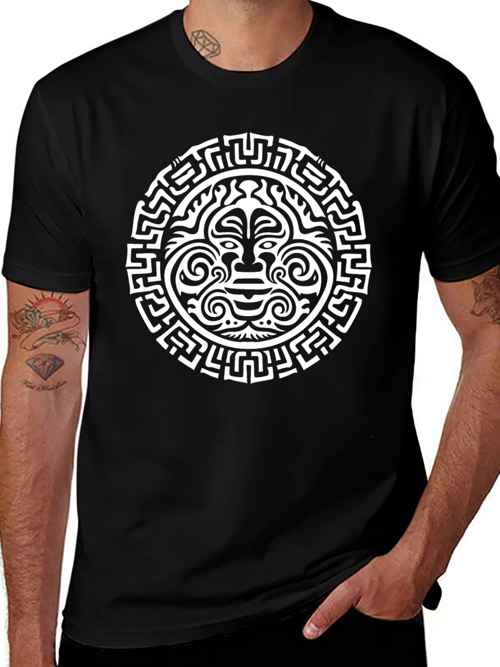 Tribal Mask Graphic Tee