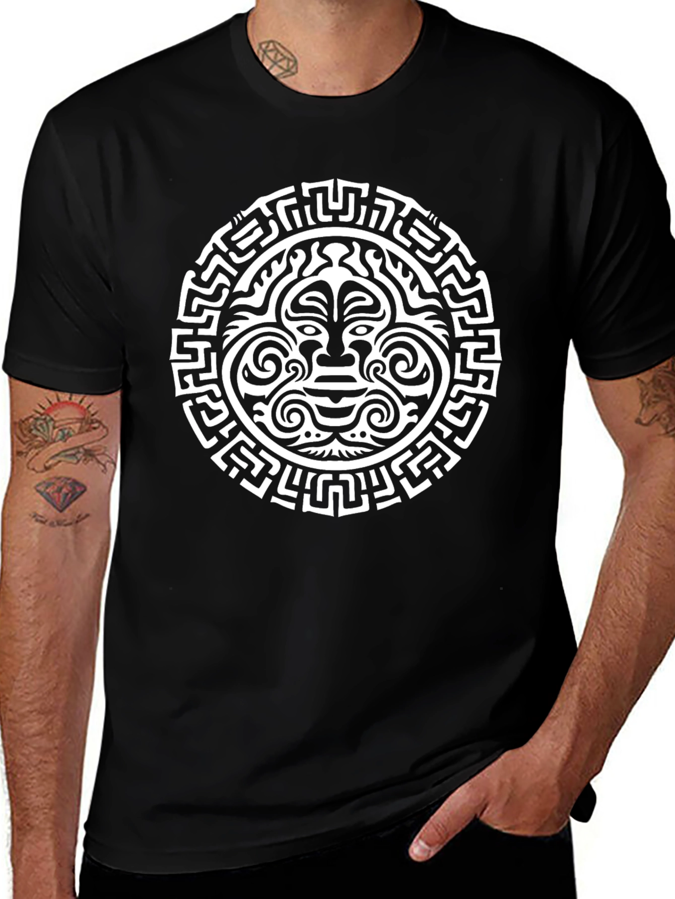 Tribal Mask Graphic Tee