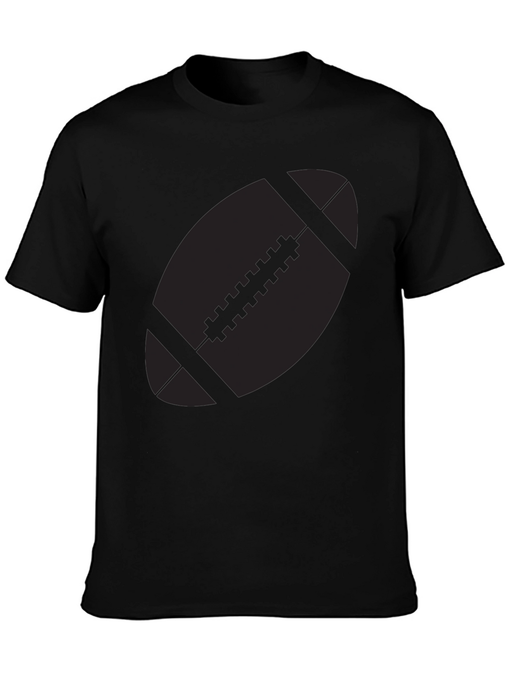 Football Graphic Black T-Shirt