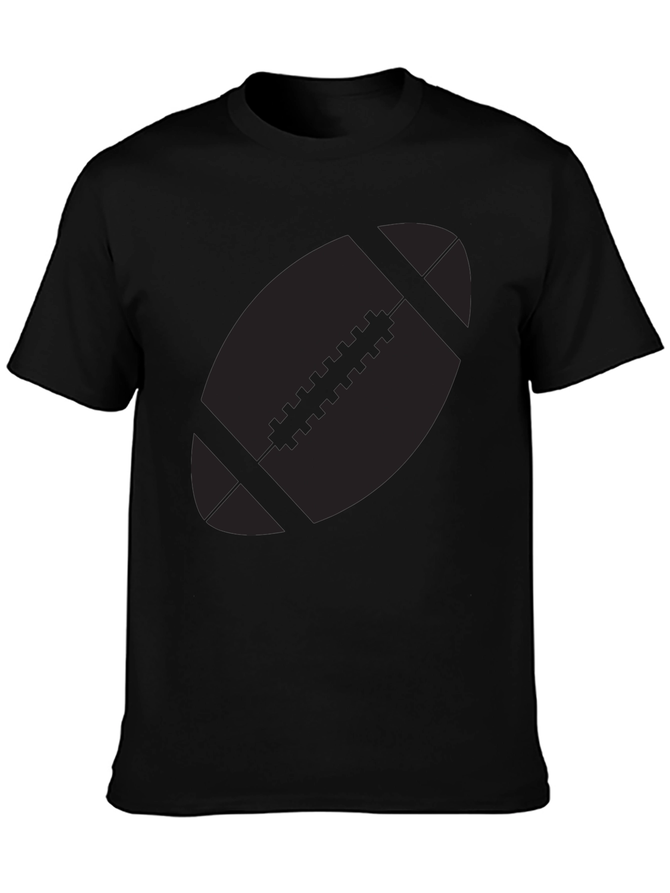 Football Graphic Black T-Shirt