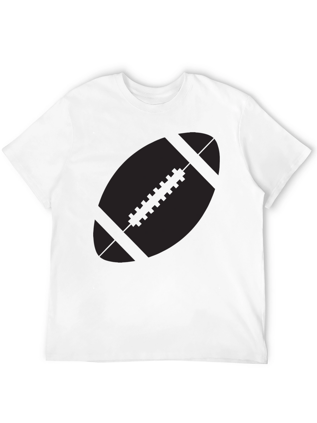 Football Graphic Black T-Shirt