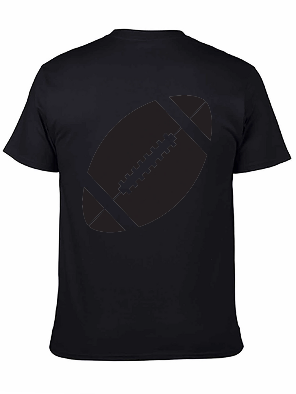 Football Graphic Black T-Shirt