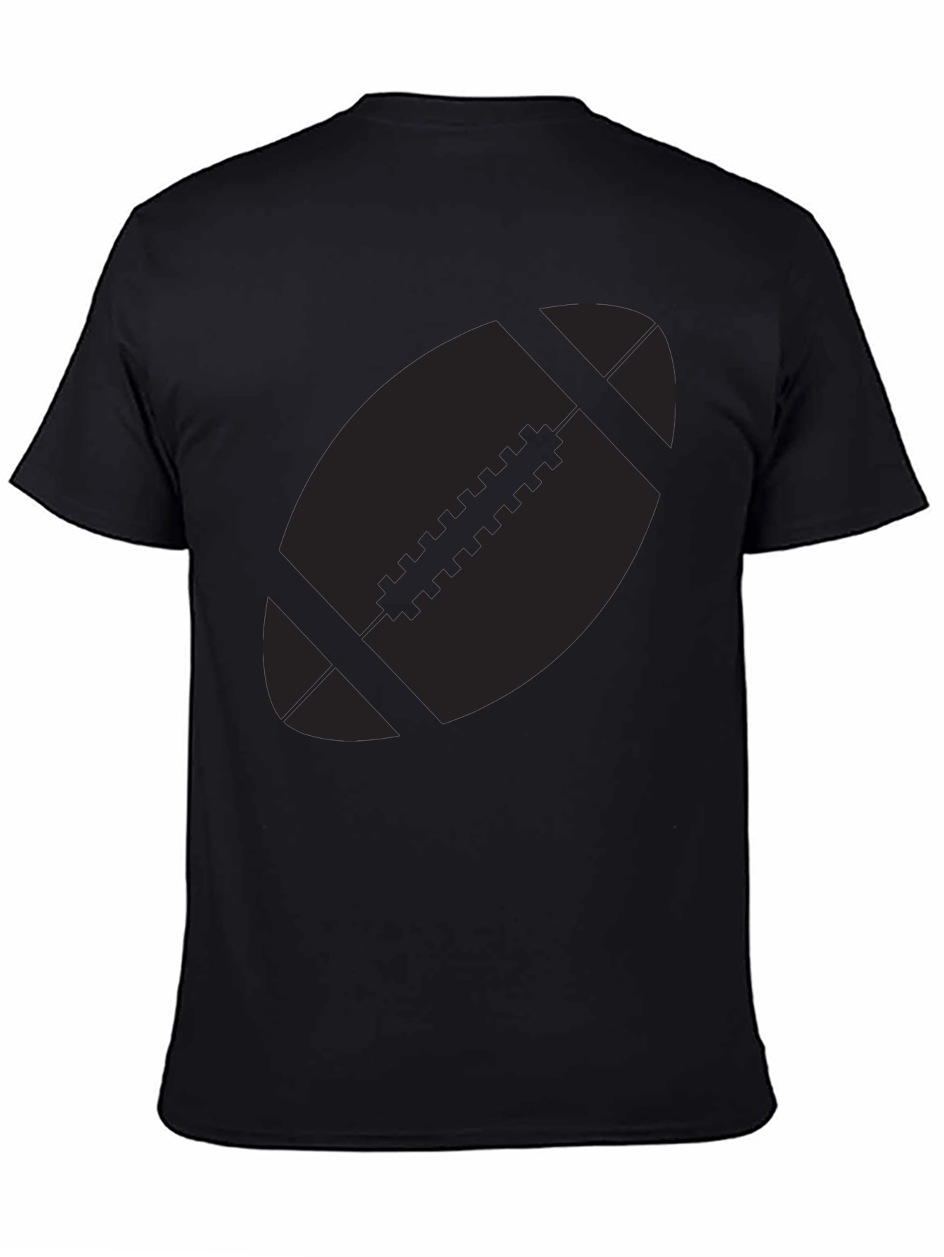 Football Graphic Black T-Shirt