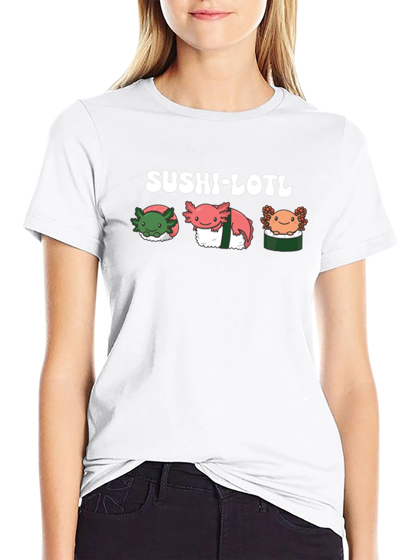 Sushi-Lotl Black T-Shirt