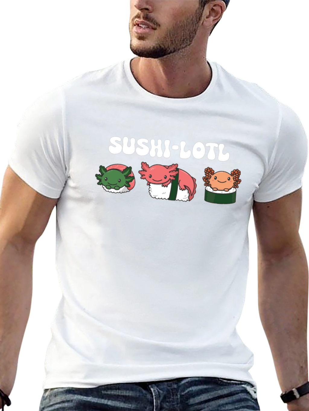 Sushi-Lotl Black T-Shirt