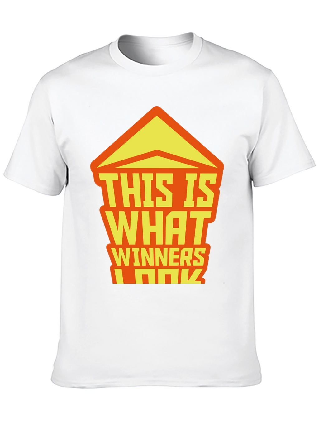 Winners Graphic Tee - Black Crew Neck T-Shirt