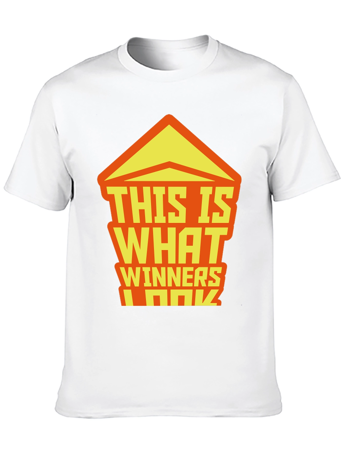 Winners Graphic Tee - Black Crew Neck T-Shirt
