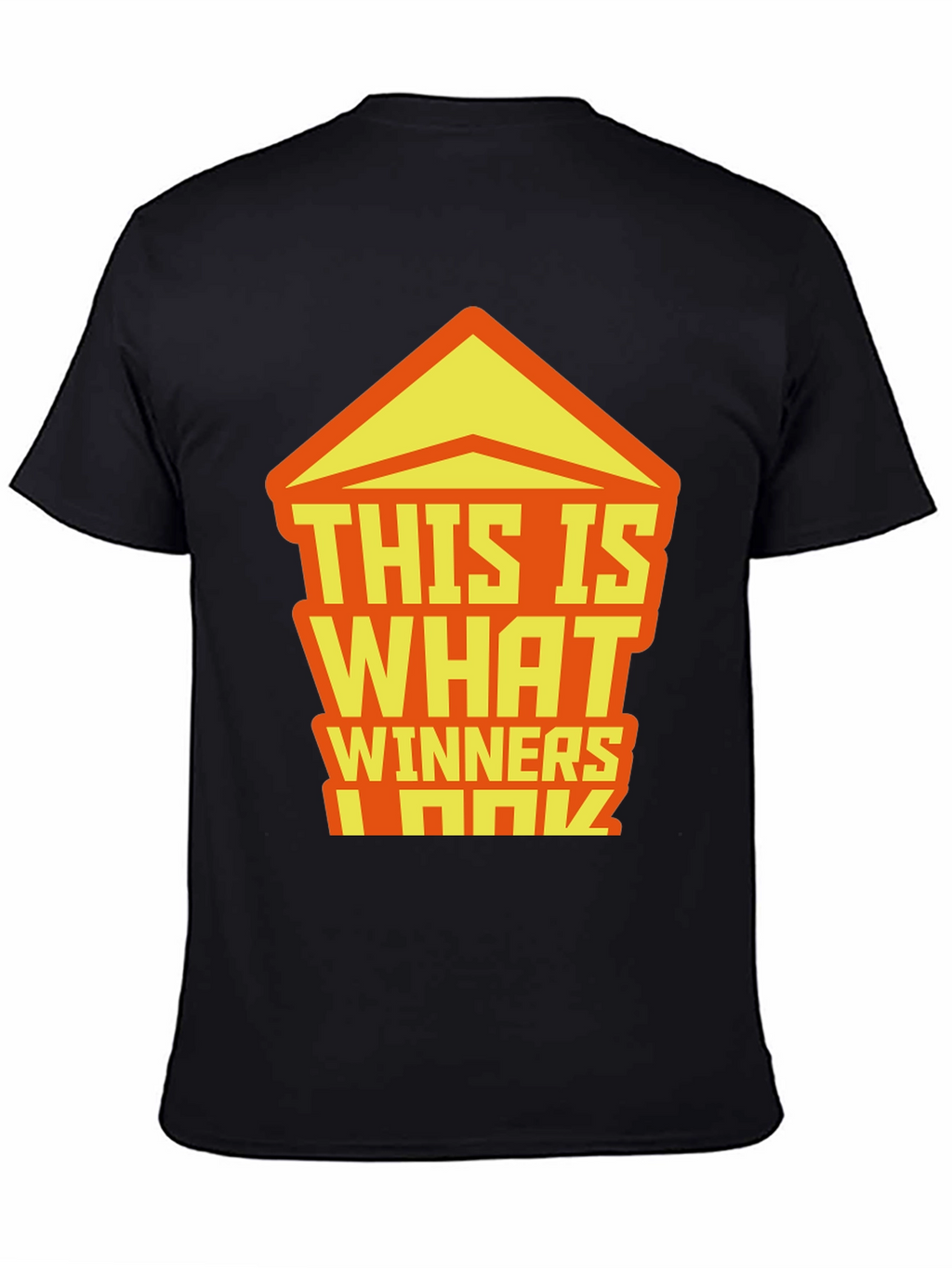Winners Graphic Tee - Black Crew Neck T-Shirt