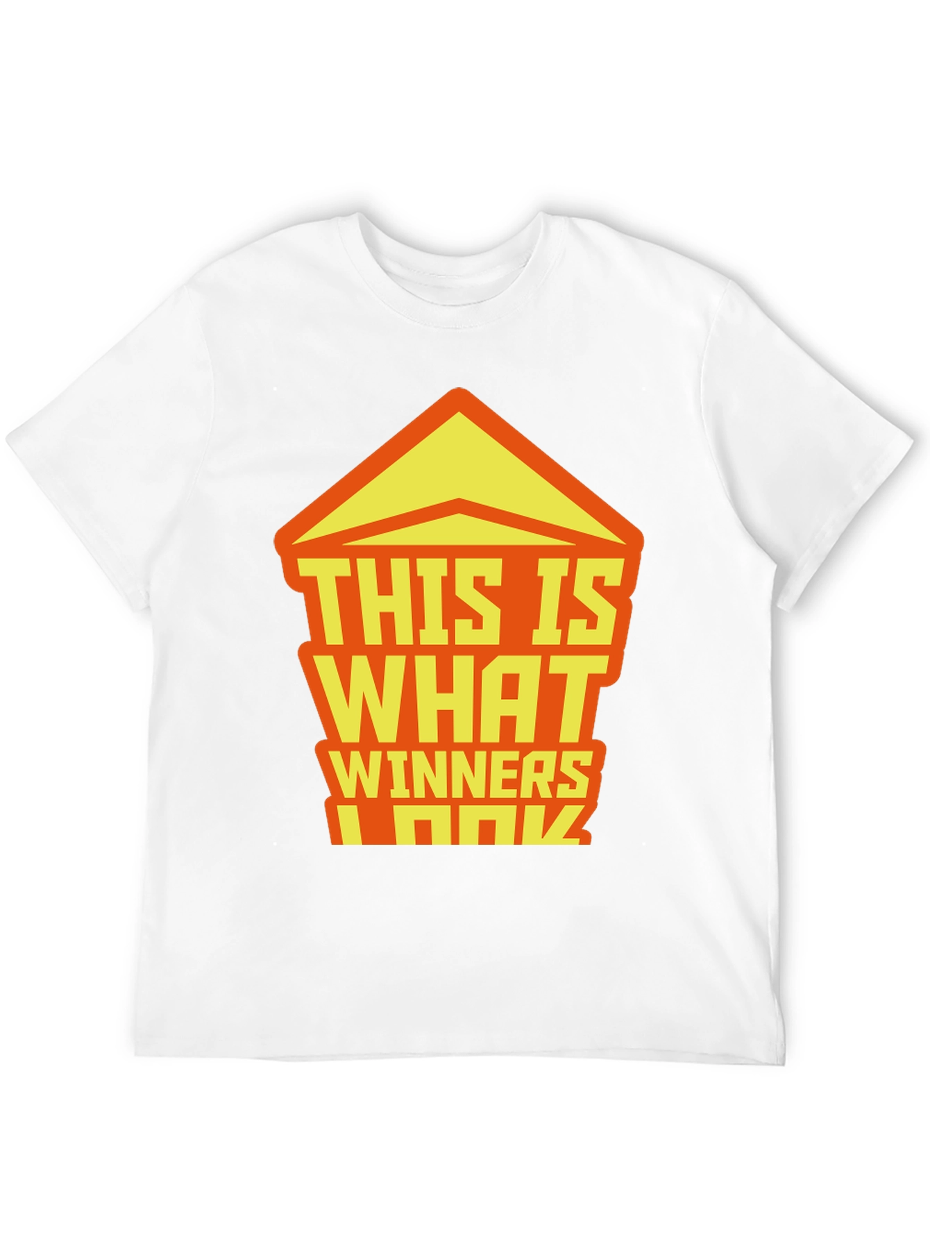 Winners Graphic Tee - Black Crew Neck T-Shirt