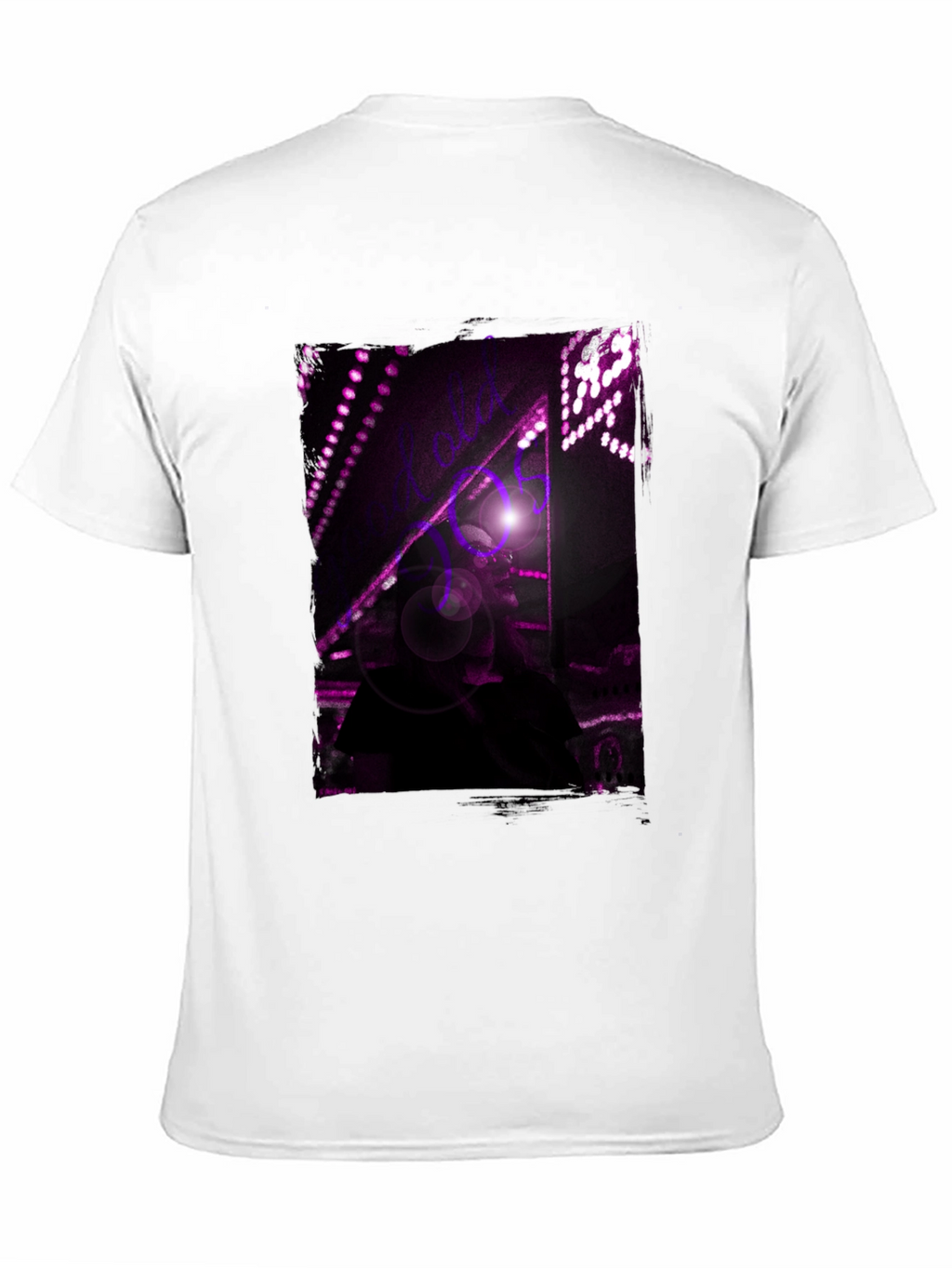Abstract Purple Light Black T-Shirt