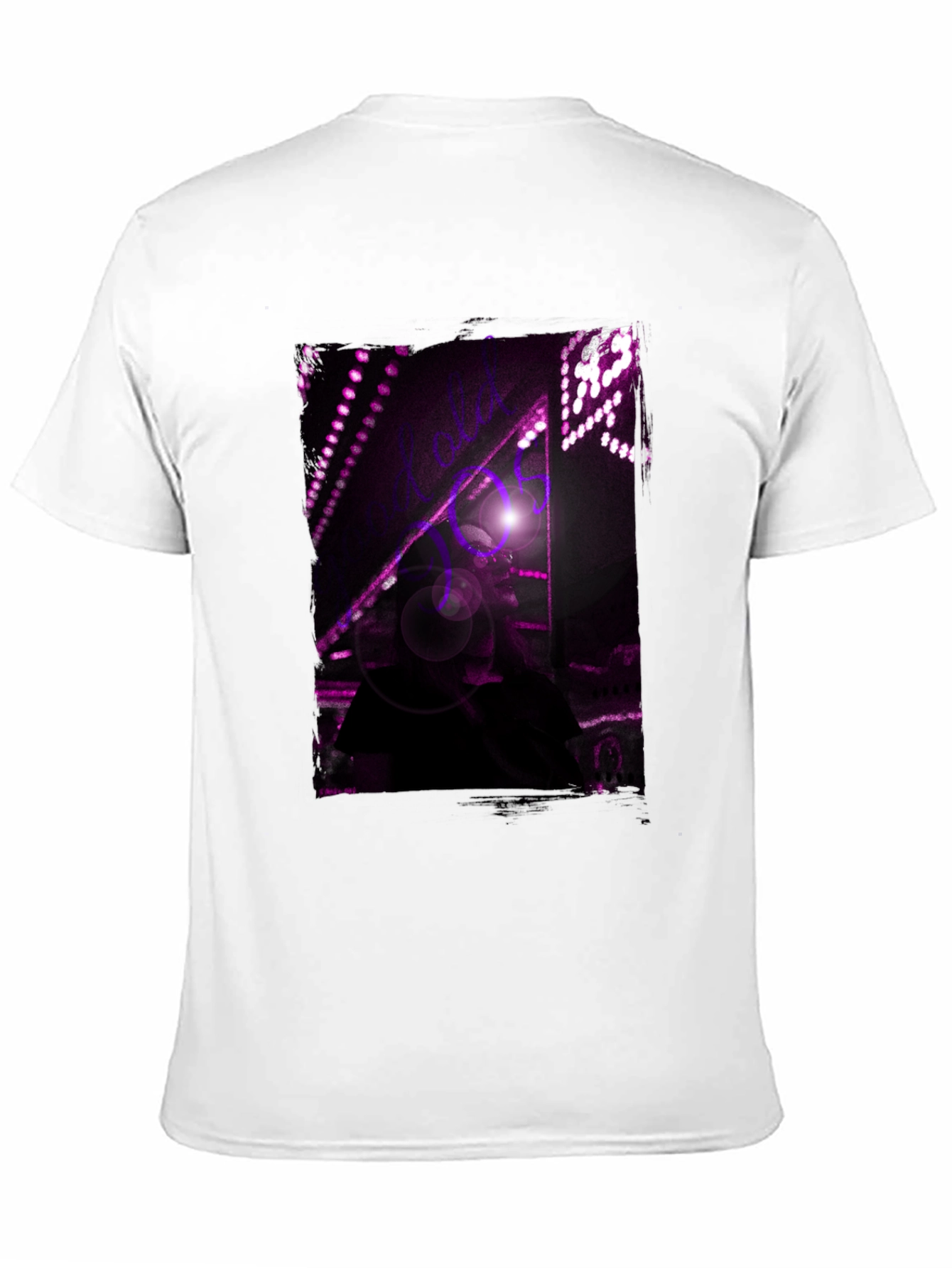 Abstract Purple Light Black T-Shirt