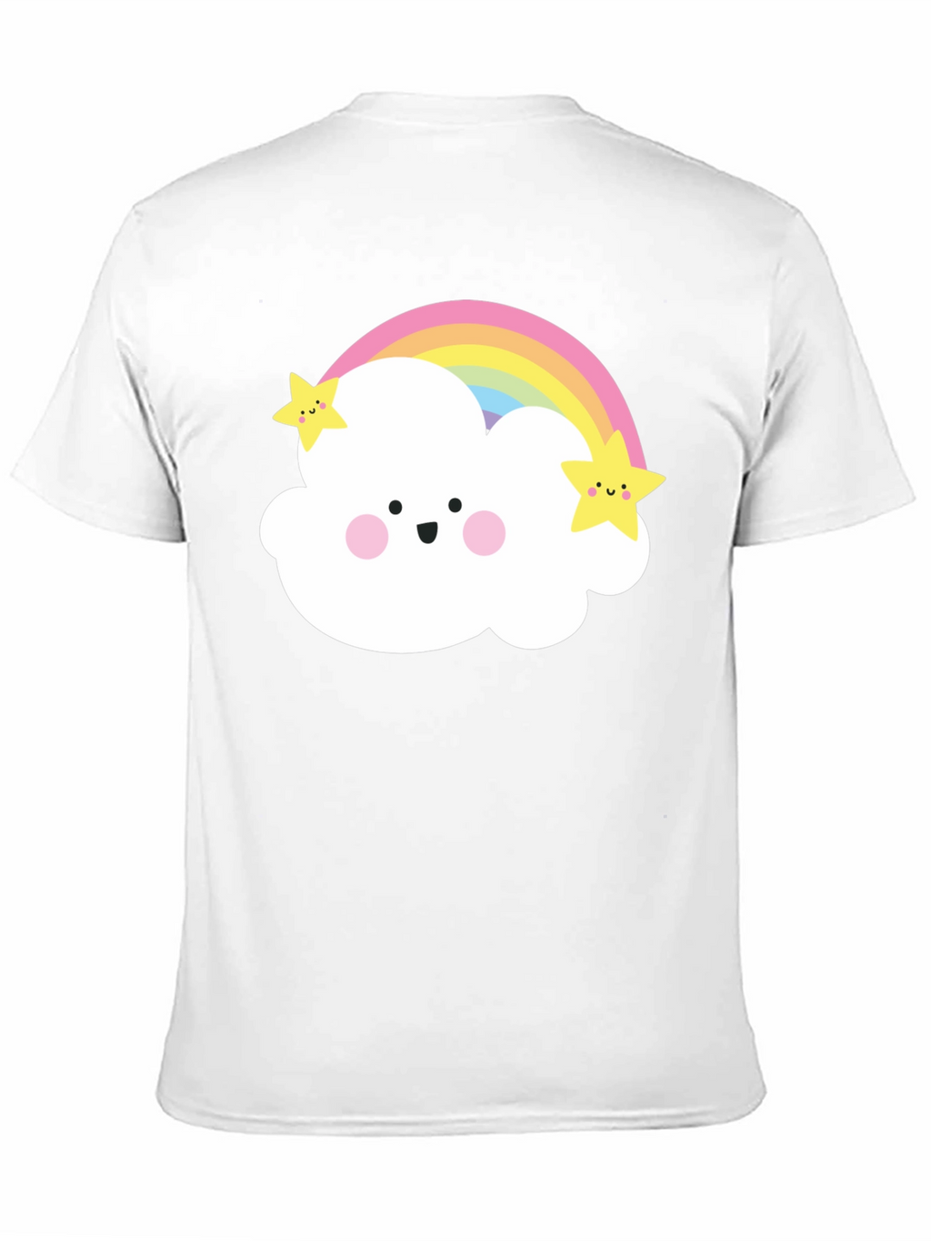 Cute Rainbow Cloud Star Graphic Tee - Unisex