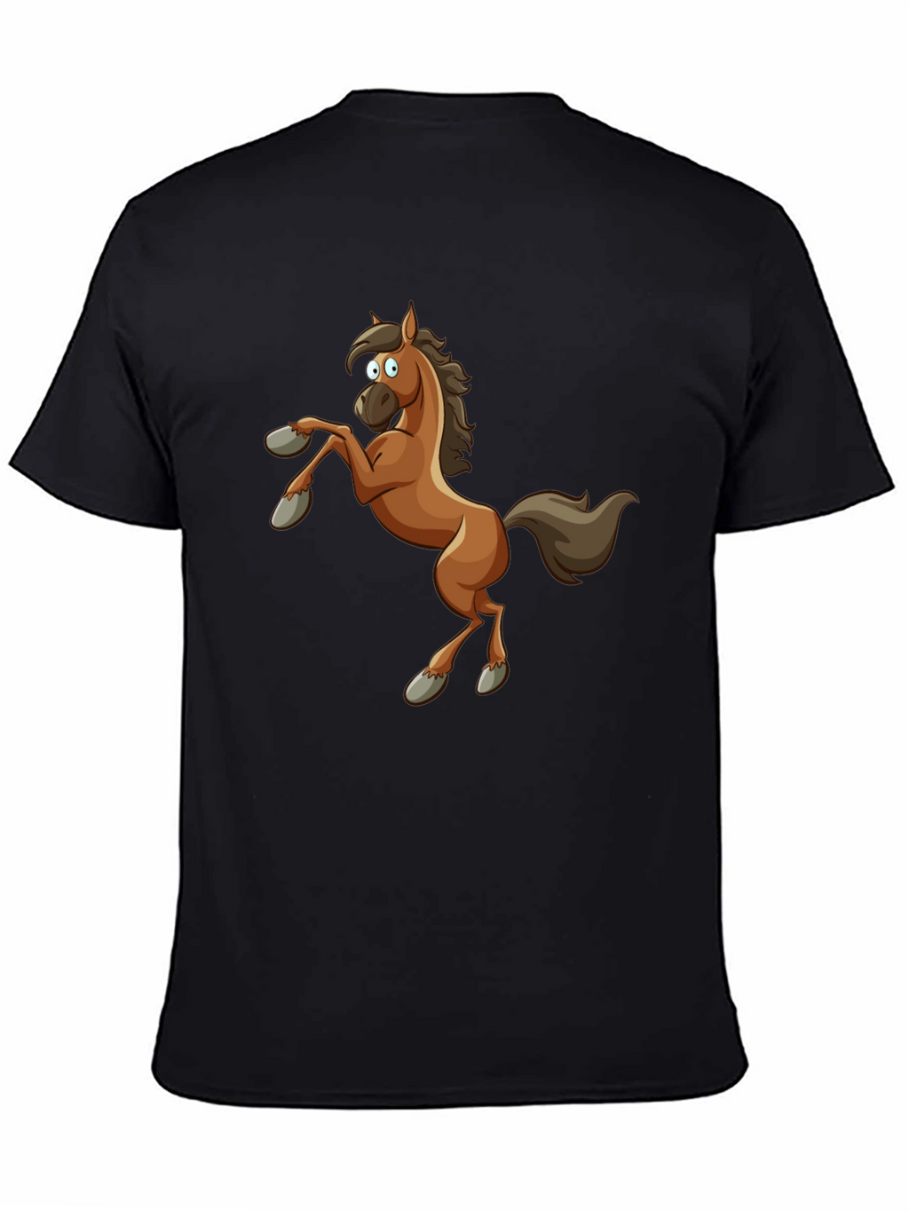 Funny Cartoon Horse Graphic T-Shirt