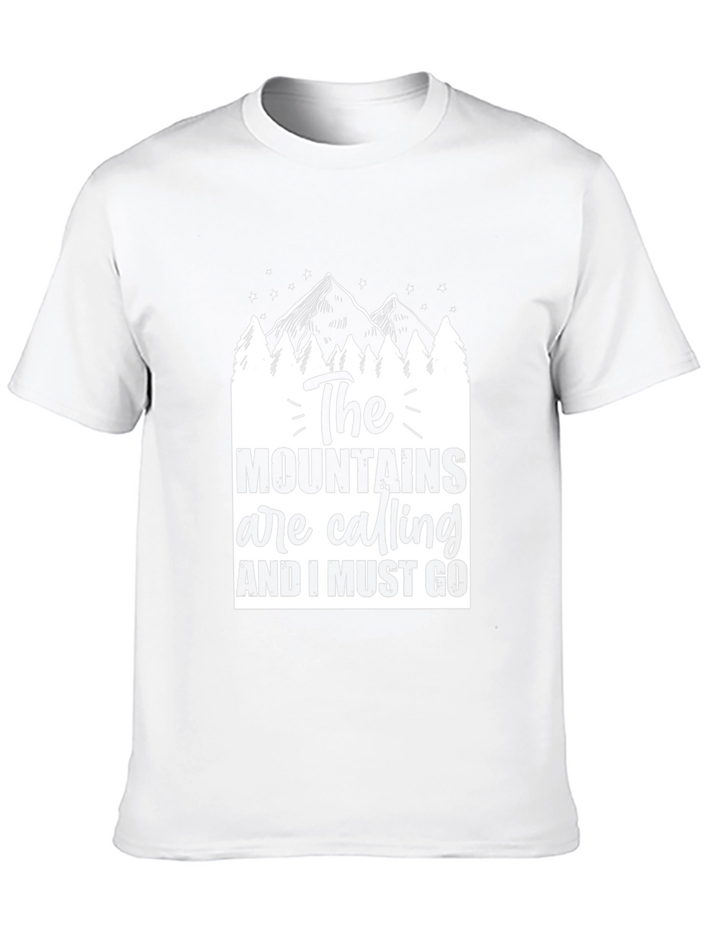 Mountains are Calling Black Graphic Tee