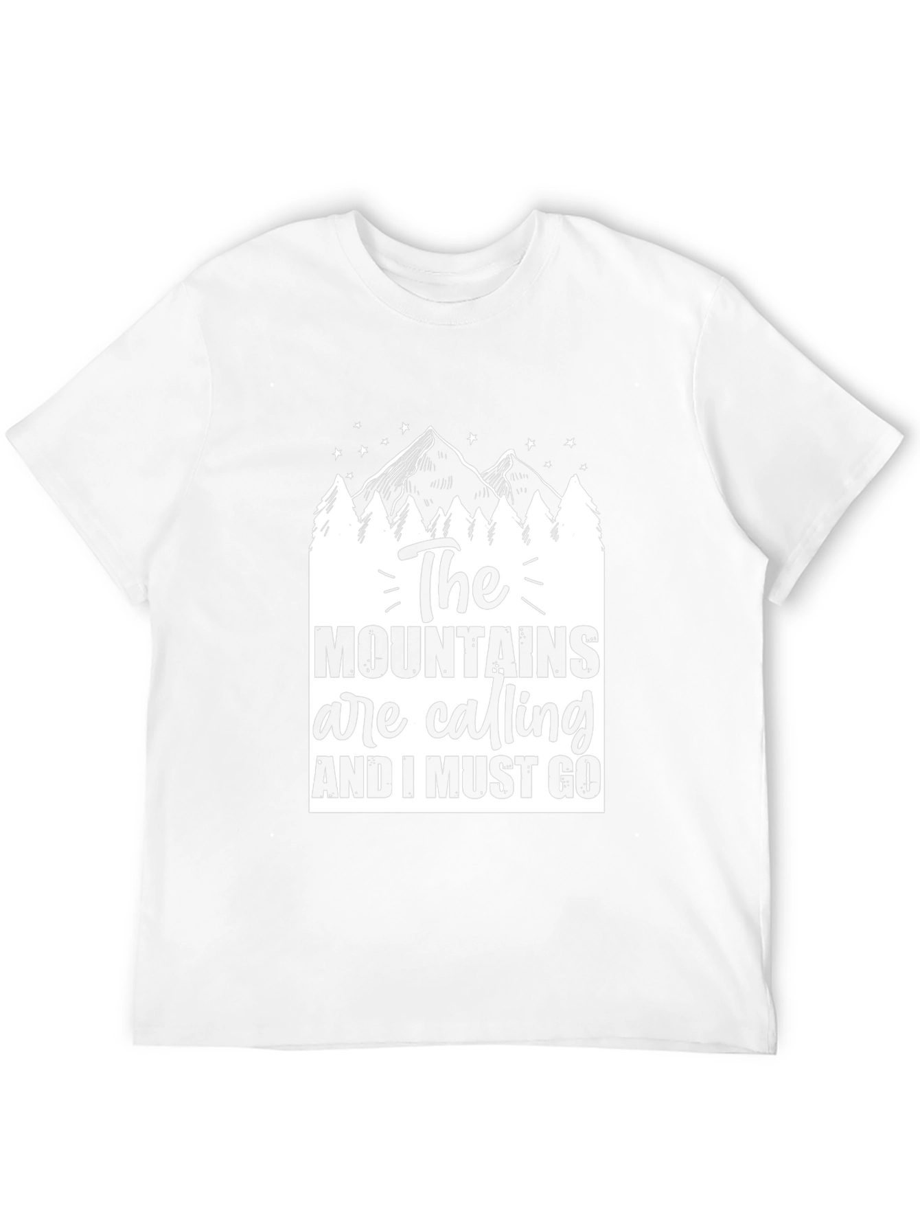 Mountains are Calling Black Graphic Tee