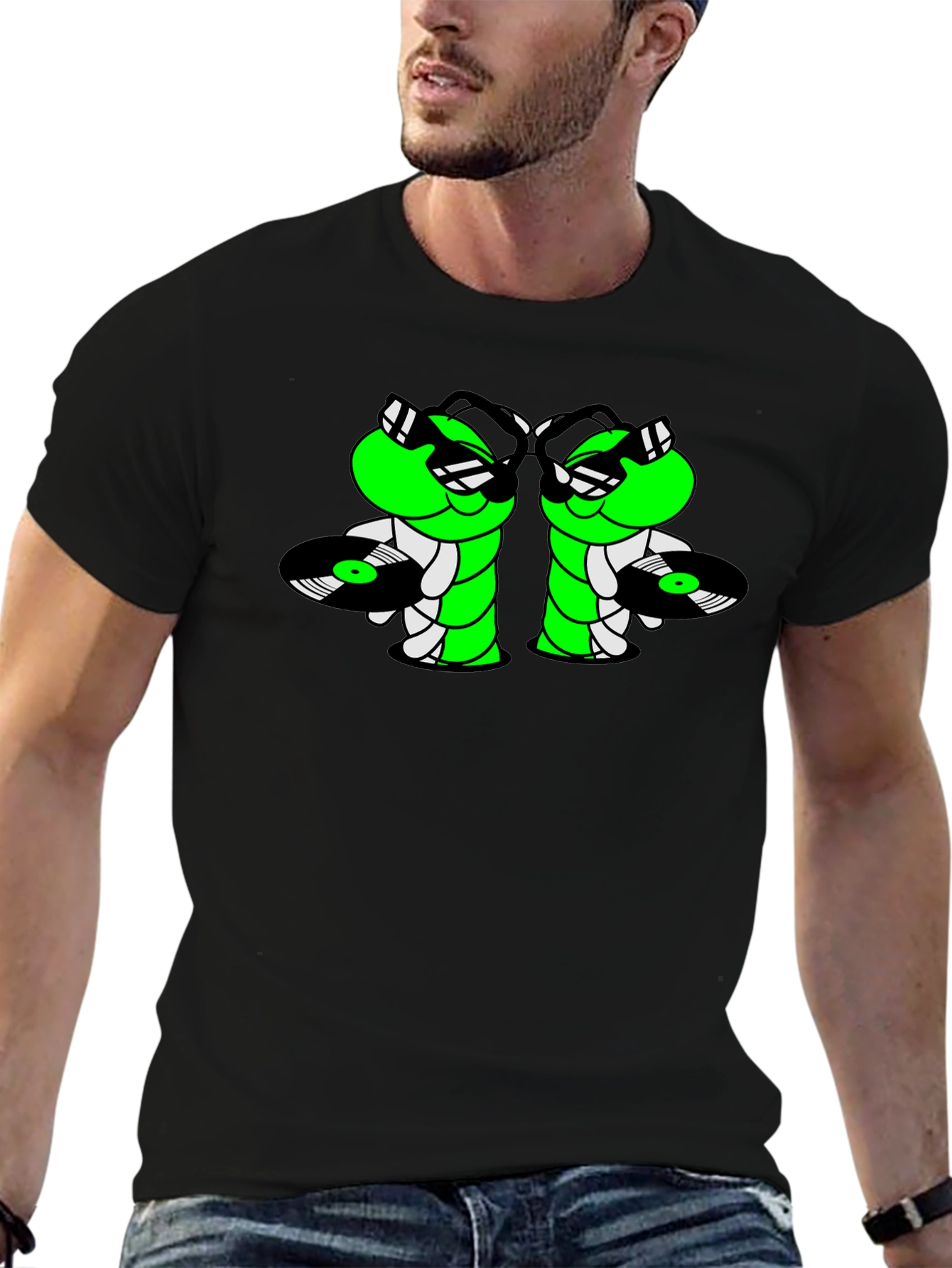 Cool Caterpillar DJ Graphic T-Shirt