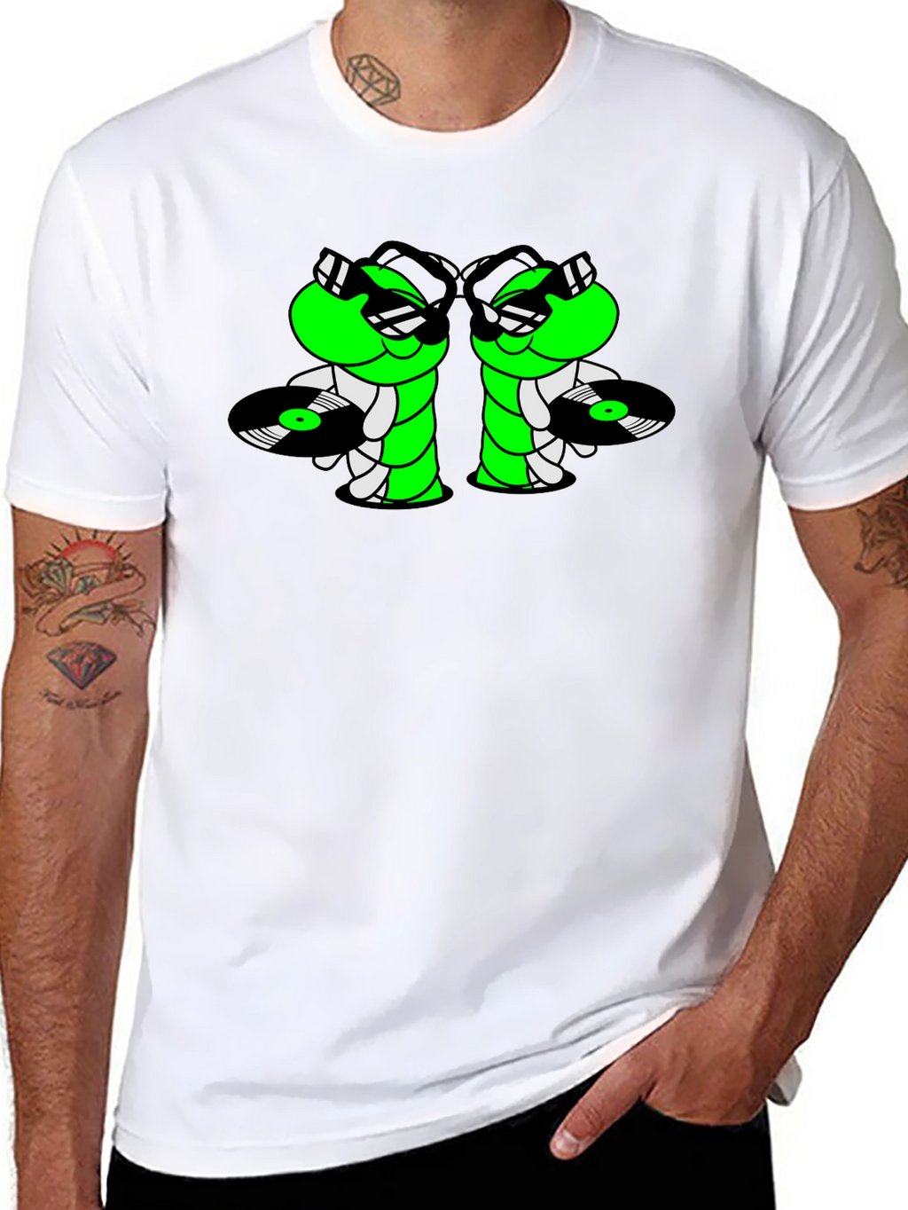 Cool Caterpillar DJ Graphic T-Shirt