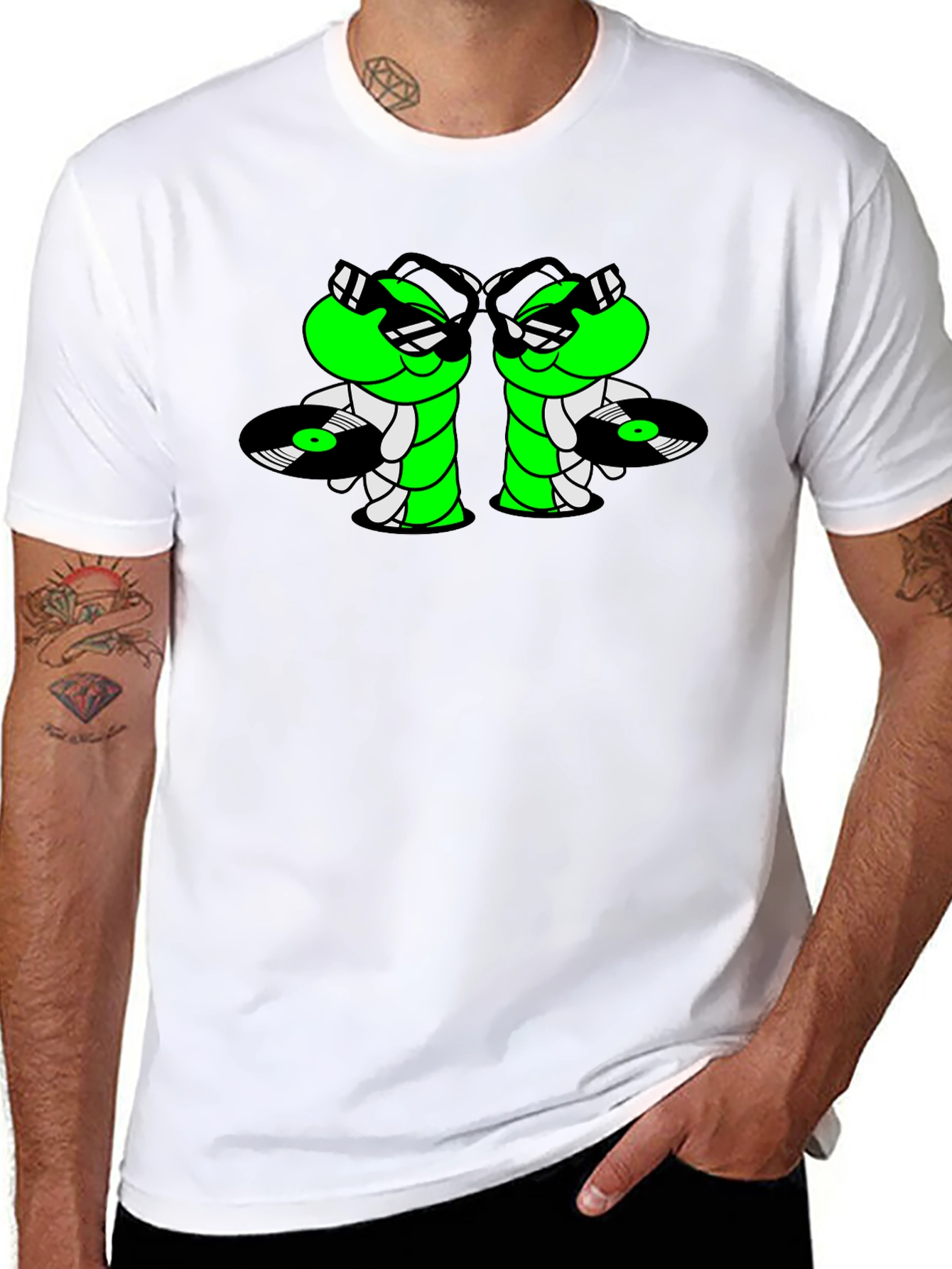 Cool Caterpillar DJ Graphic T-Shirt