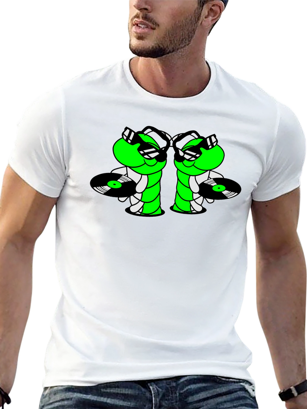 Cool Caterpillar DJ Graphic T-Shirt