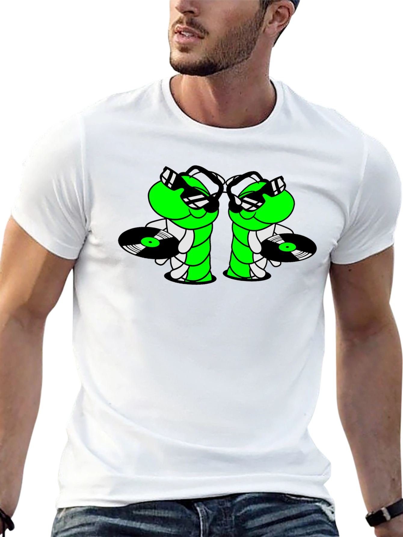 Cool Caterpillar DJ Graphic T-Shirt