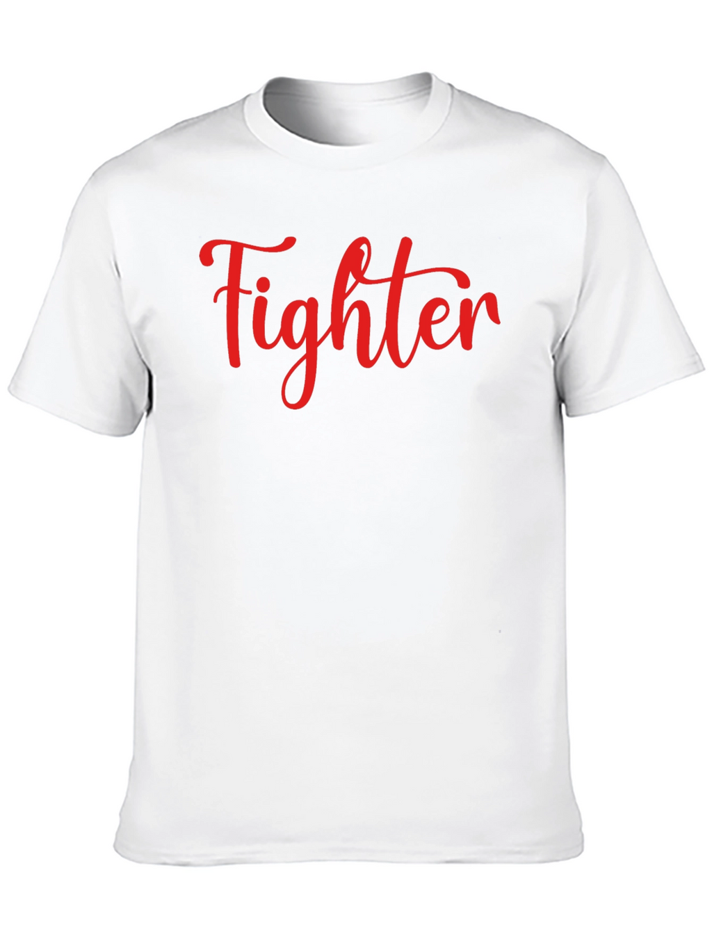 Fighter Graphic Tee - Black Crew Neck T-Shirt