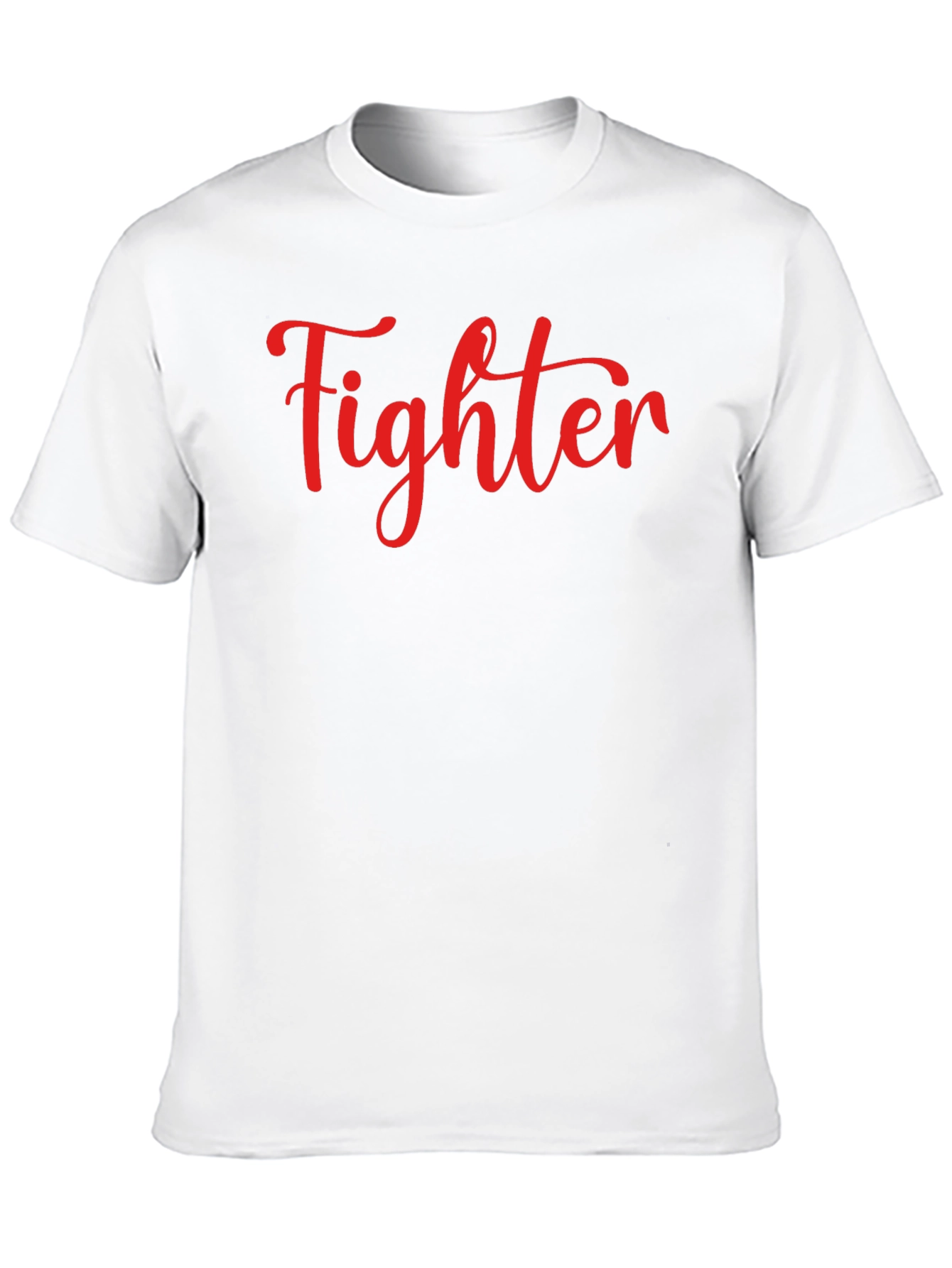 Fighter Graphic Tee - Black Crew Neck T-Shirt