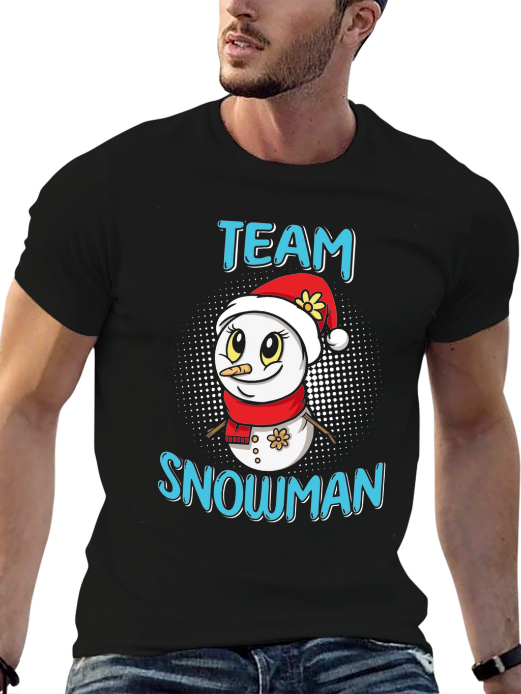 Team Snowman Holiday Graphic Tee