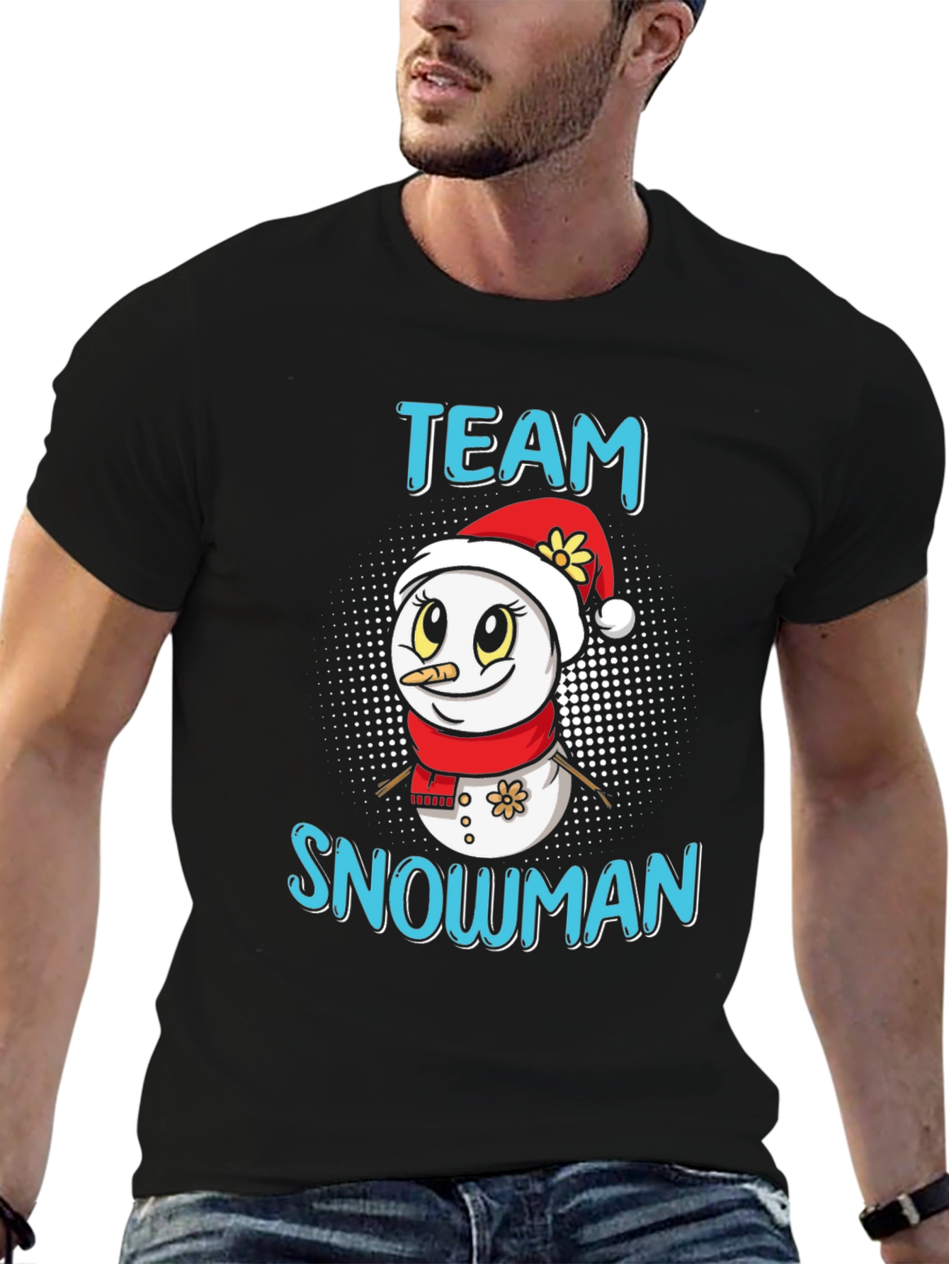 Team Snowman Holiday Graphic Tee